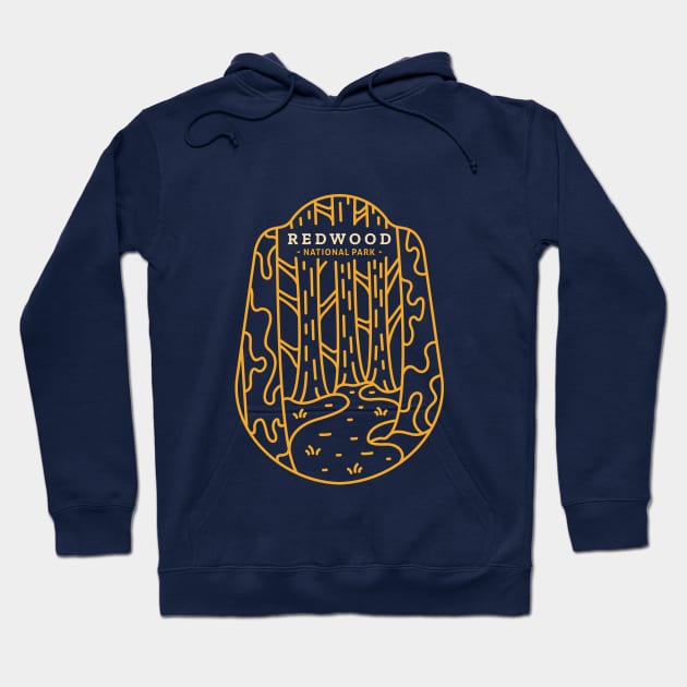 Redwood National Park Hoodie by VEKTORKITA